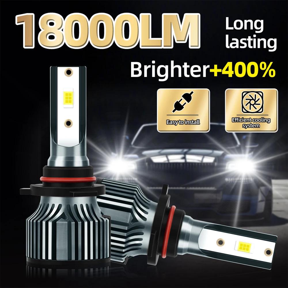 LED ڵ Ʈ , 120W H7, H1 H4 H11 H13 HB3 9005 HB4 9006 Ȱ, 12V ͺ ڵ 工, 6000K ȭƮ, 18000LM